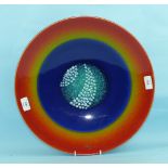 A Poole Pottery 'The Planets' Limited Edition charger 'Earth', To Mark the Alignment of The