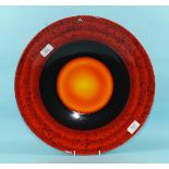 A Poole Pottery 'The Planets' Limited Edition charger 'Pluto', To Mark the Alignment of The