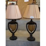 Sale Item:    PAIR TABLE LAMPS   Vat Status:   No Vat   Buyers Premium:  This lot is subject to a