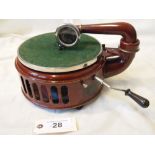 Sale Item:    INDUPHONE 138 ROUND METAL GRAMOPHONE  Vat Status:   No Vat   Buyers Premium:  This