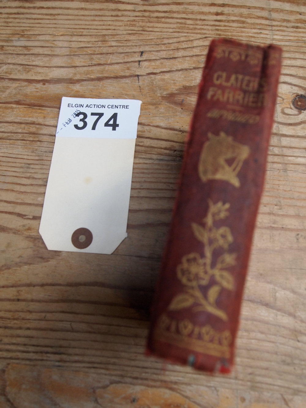 Sale Item:    CLATER'S FARRIER BOOK 1889 (AF)   Vat Status:   No Vat   Buyers Premium:  This lot is