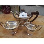 Sale Item:    3 PCE E P TEA SERVICE   Vat Status:   No Vat   Buyers Premium:  This lot is subject