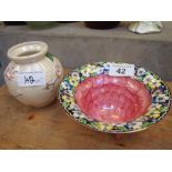 Sale Item:    2 MALING BOWLS   Vat Status:   No Vat   Buyers Premium:  This lot is subject to a