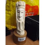 Sale Item:    CARVED HEAD   Vat Status:   No Vat   Buyers Premium:  This lot is subject to a Buyers