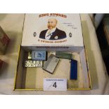 Sale Item:    BOX 5 CIGAR LIGHTERS   Vat Status:   No Vat   Buyers Premium:  This lot is subject to