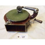 Sale Item:    APC EXCELLENT ROUND METAL GRAMOPHONE  Vat Status:   No Vat   Buyers Premium:  This