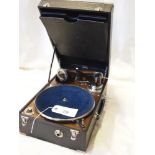 Sale Item:    DOUSONA PORTABLE GRAMOPHONE   Vat Status:   No Vat   Buyers Premium:  This lot is