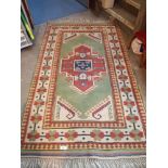 Sale Item:    TURKISH WOOL CARPET APRX 8' X 5'   Vat Status:   No Vat   Buyers Premium:  This lot