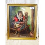 Sale Item:    FRAMED TAPESTRY   Vat Status:   No Vat   Buyers Premium:  This lot is subject to a