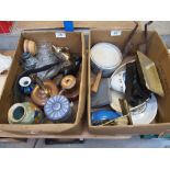 Sale Item:    2 BOXES KITCHENALIA   Vat Status:   No Vat   Buyers Premium:  This lot is subject to