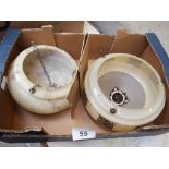 Sale Item:    BOX 2 LAMP SHADES   Vat Status:   No Vat   Buyers Premium:  This lot is subject to a