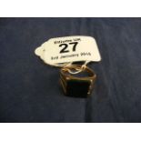 A 9ct gold gents ring