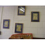 Four indian framed and glazed pictures t