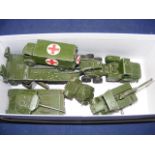 A quantity of playworn Dinky military di