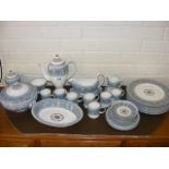 A quantity of Wedgwood wood Florentine dinner and coffee ware