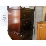 Two stag chest of drawers