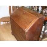 A Georgian oak bureau