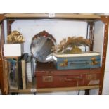 A mixed quantity of retro items to include linen, sewing items,