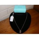 A genuine silver Tiffany and Co pendant necklace