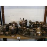 A quantity of silver plated ware