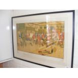 A framed and glazed Cecil Aldrin print entitled The Cottesbrook Hunt