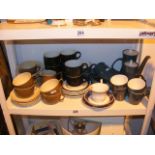 A quantity of poole pottery teaware etc