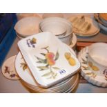 A large quantity of Royal Worcester Evesham dinner and serving ware