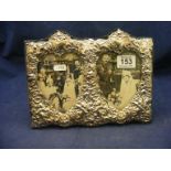A double silver picture frame