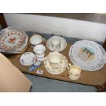A quantity of ceramics to include nursery rhyme plates,