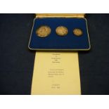 A silver limited edition boxed set of medals