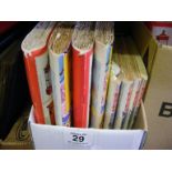 A carton containing 8 stamp albums including GB and World stamps