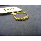 A 5 stone Diamond 18ct Gold Ring