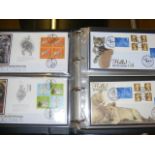 GB album 51x 2003 FDCs Superb lot including Commems (mostly 2 of each diff cancels) Smilers,