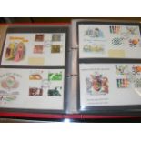 A GB collection album 80x 1975-83 FDCs incl defins & some extra special cancels, signed cover etc.