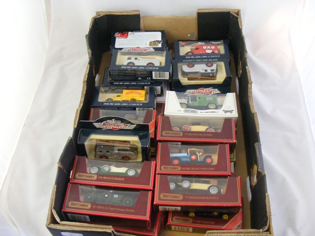 A tray of Matchbox Yesteryears boxed die