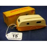 A boxed Dinky Toys 190 Caravan (yellow)