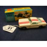 A boxed Corgi Diecast Ford Mustang fast