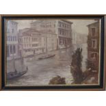 Emile BERNARD (1868-1941)
Le Grand Canal à Venise 
Huile sur carton, signée en bas à droite et datée
