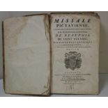 Missale Pictaviense  Illustrissimi E Reverandicini in Christo Patris DD. Martialis Ludovici de