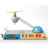 Opening: 36 EUR        HANS BILLER Helicopter Remote Control, 1950er/60er Jahre. Blech,