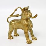 Öllämpchen aus Messing. ASIEN, 20. Jh. in Form eines stilisierten Löwen, H 9Aufrufpreis: 10 EUR