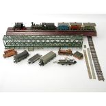 MÄRKLIN Zugsets, 20.Jh., u.a. Glaskasten, Zugset CH SBB Spanisch-Brötli-Bahn mit Damplok "Limmat"