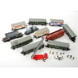 MÄRKLIN Konvolut Wagons, Spur H0, u.a. Grossgüterwagen mit Klappdeckeldach 4626 und Behälterwagen