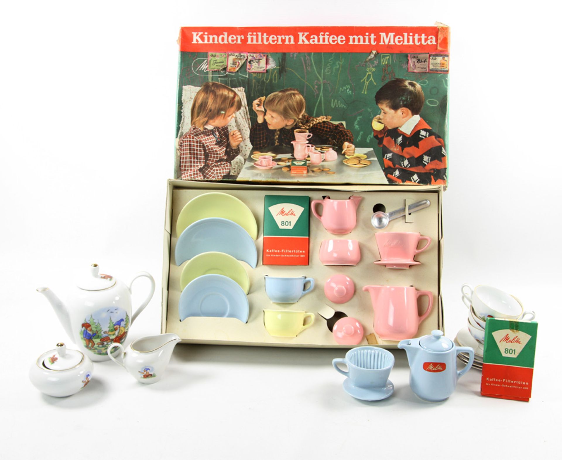 MELITTA u.a. Kinder-Service 1-830, dazu weitere Zubehör und RIEBER Kinderservice, tlw. im