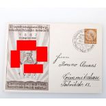 Postkarte - Philatelisten-Verband: 50 Jahre Gründungsverein Gößnitz 1937, gelaufen,