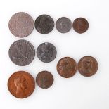 Medaillen - Polen, Konvolut: 10 Blei-/Zinnmedaillen und -münzen, ss, spätere Abgüsse    Aufrufpreis: