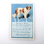 Postkarte - Hundeausstellung St. Pölten im Jahre 1900, Kunstanstalt Zimmer & Munte, Magdeburg,