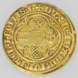Niederlande / Geldern - Goldgulden o.J., Reinald IV. (1394-1423), Stehender Johannes der Täufer / Im