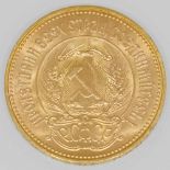 Russland/GOLD - 10 Rubel 1977 Tscherwonez, ca. 7,7 g Au fein, vzAufrufpreis: 290 EUR