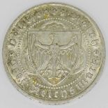 Weimarer Republik - 3 Reichsmark 1930 D, Walther v. d. Vogelweide, J. 344, ssAufrufpreis: 25 EUR